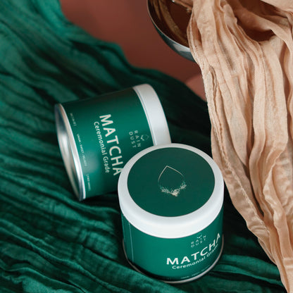 Our Ceremonial Grade Matcha is made of the finest quality from shade-grown young tea leaves. Earthy, creamy, and smooth finish.