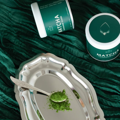 Raindust matcha is a Canadian ceremonial grade matcha brand known for it's high quality matcha. Carefully selected leaves, First Harvest, Japanese Matcha, Stone Ground Green Tea Powder. It's also known for it's vibrant green color and pleasing aroma. When prepared, it creates a rich, creamy flavor, perfect for making matcha lattes, traditional ceremonial matcha, or baking
