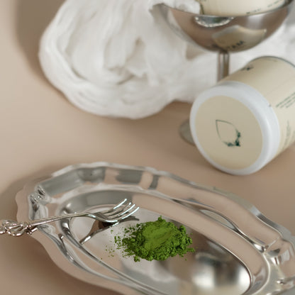 Our Ceremonial Grade Matcha is made of the finest quality from shade-grown young tea leaves. Earthy, creamy, and smooth finish.