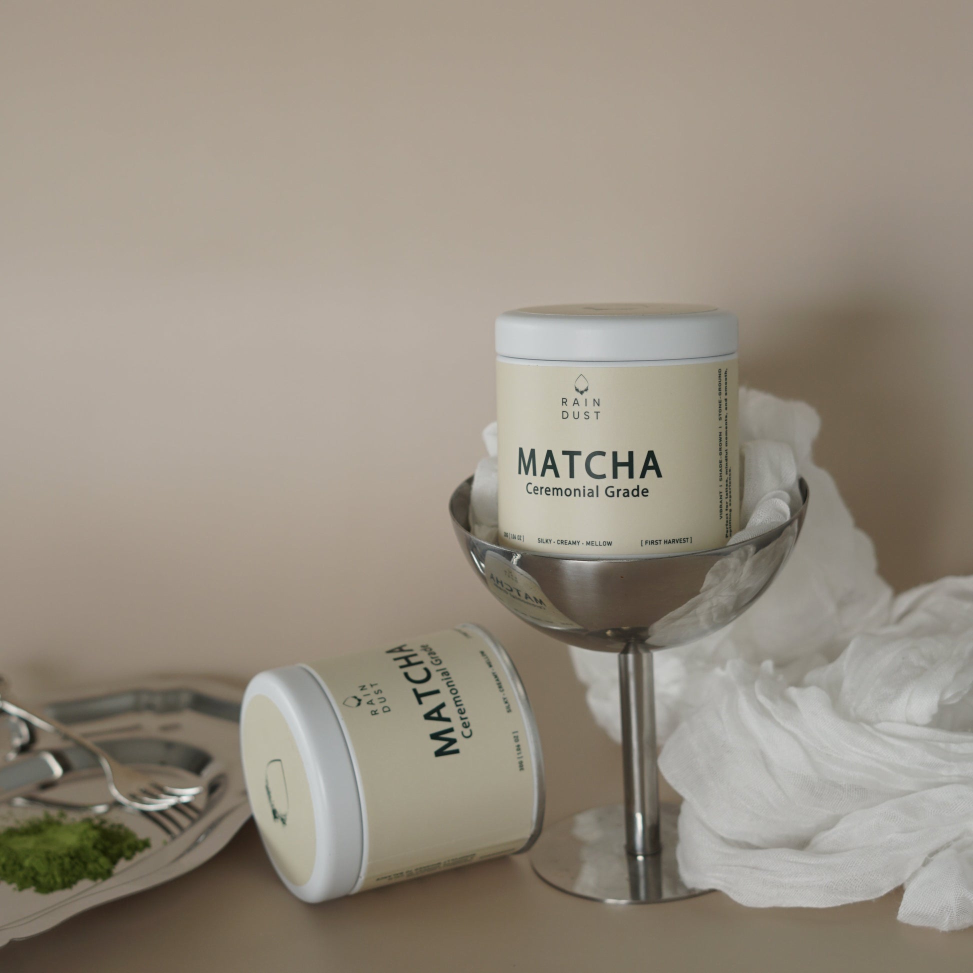 Our Ceremonial Grade Matcha is made of the finest quality from shade-grown young tea leaves. Earthy, creamy, and smooth finish.