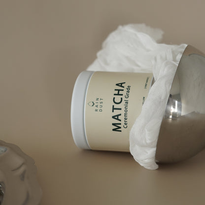 Our Ceremonial Grade Matcha is made of the finest quality from shade-grown young tea leaves. Earthy, creamy, and smooth finish.