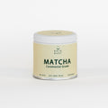 rain dust smooth and creamy Matcha container on a white background