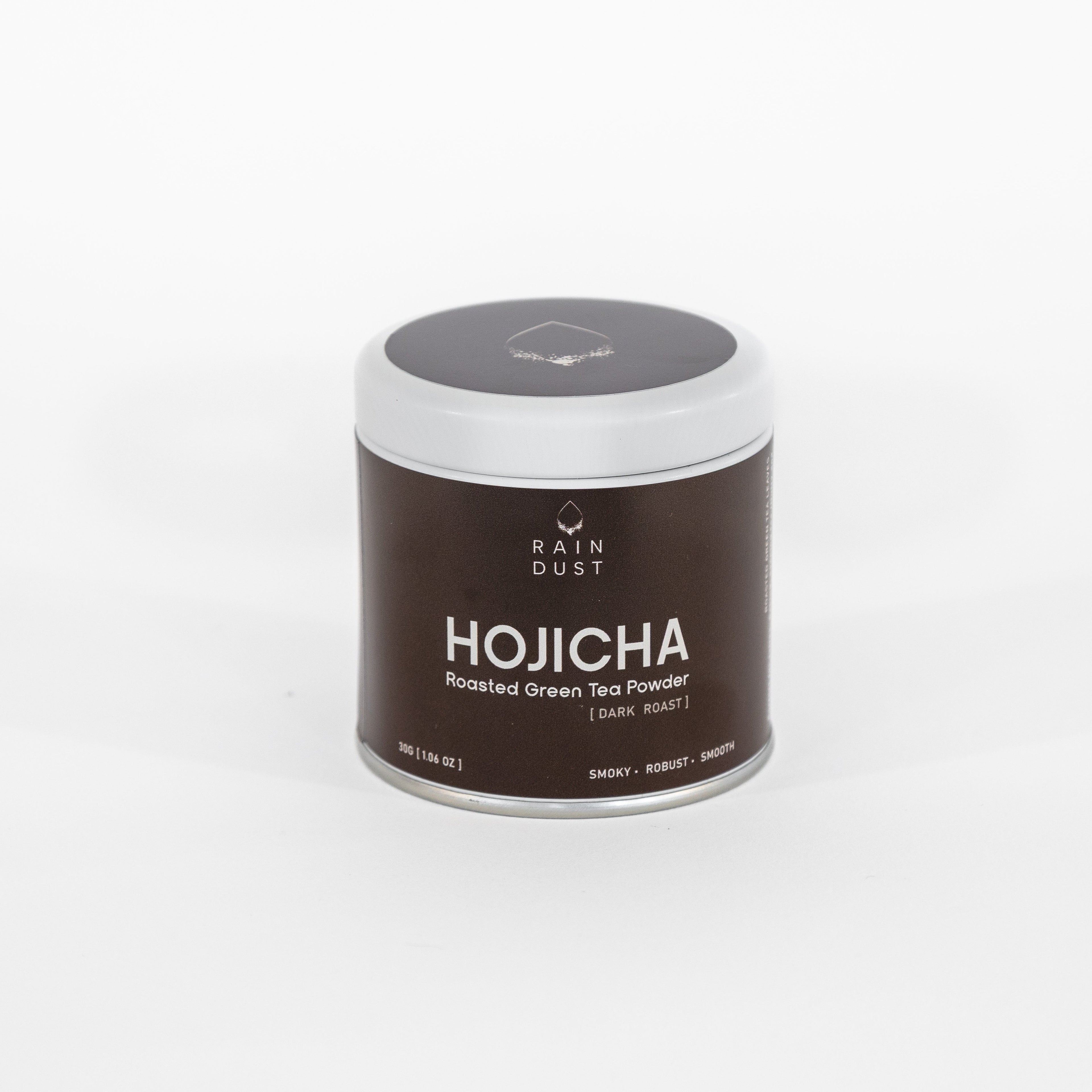 Hojicha organic dark roasted green tea powder, finely ground Japanese tea with warm chocolaty aroma